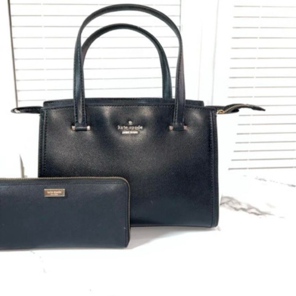 Kate-spade-new-york Women's Black and Blue Bag